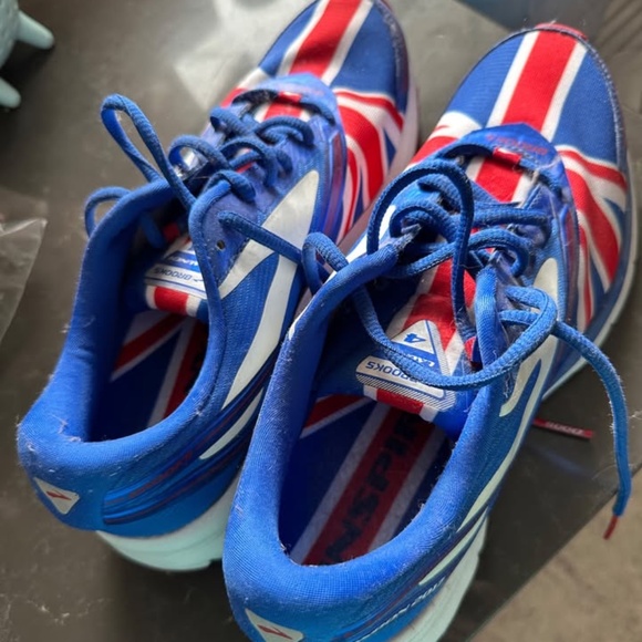 Brooks Running Launch 4 Union Jack 2017 London Marathon Running Shoe sz 10 - Picture 1 of 6